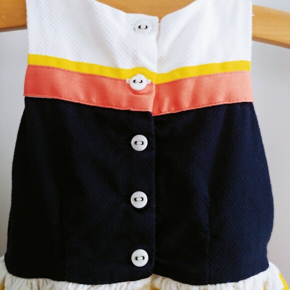 Tommy Hilfiger Textured Sleeveless Multi-Colour Stripe Dress size 3-6 Months - Picture 3 of 13